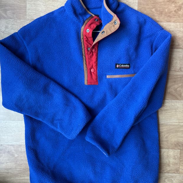 컬럼비아 헤비 플리스 스냅티 (Royal Blue/XL)