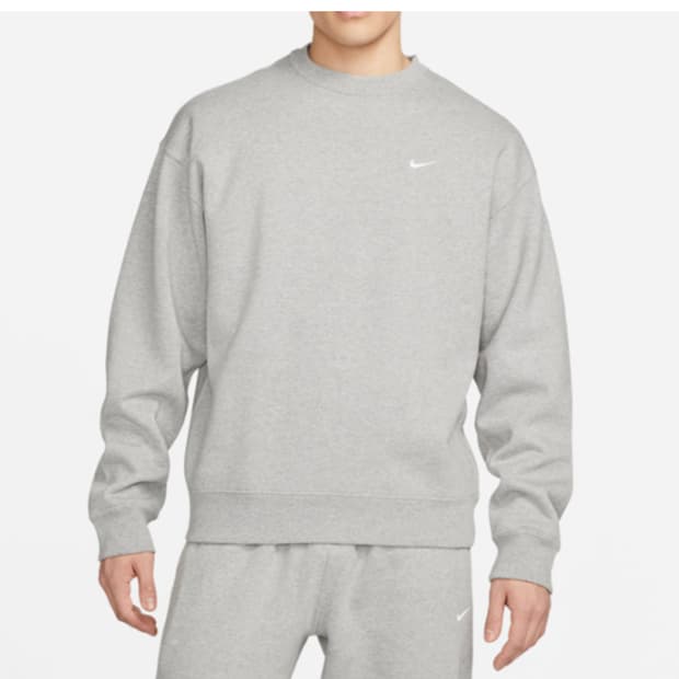 나이키 솔로 스우시 플리스 셋업 (맨투맨 팬츠) 그레이 L
