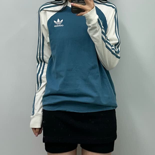 아디다스 나그랑 배색 롱슬리브 긴팔티