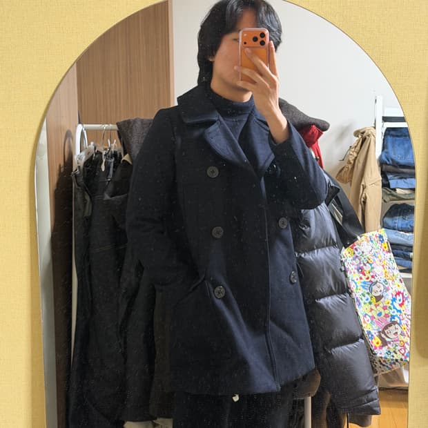 GAP 갭 울혼방 네이비 피코트