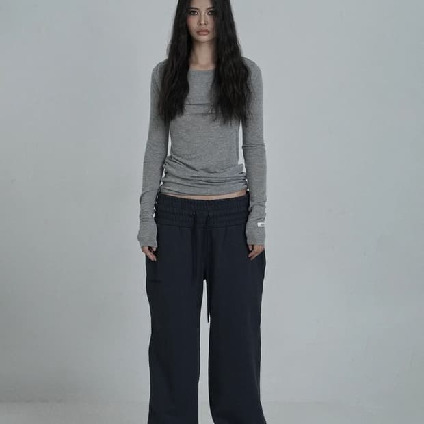 오도어 스킨팬츠 네이비