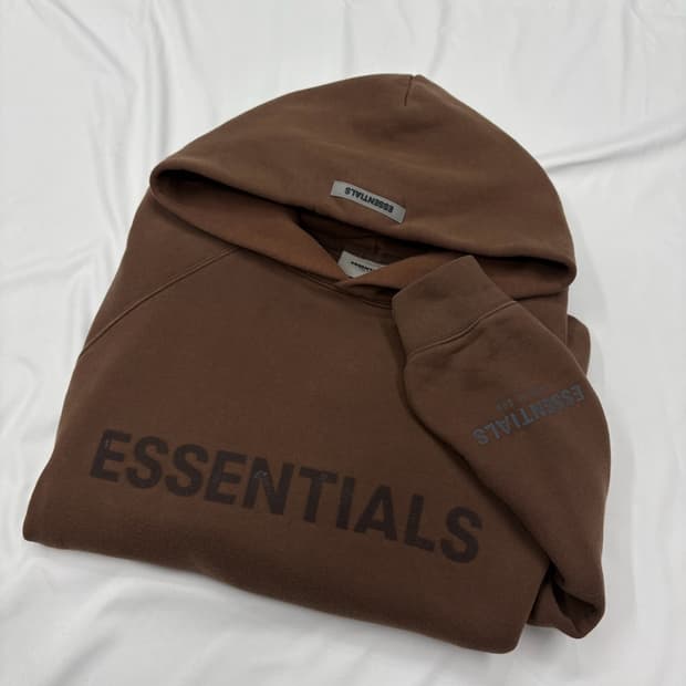 에센셜 피어오브갓 브라운 후드티 Size:M