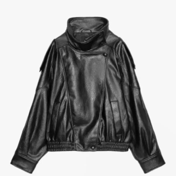 자라 포우 레더 자켓 xs