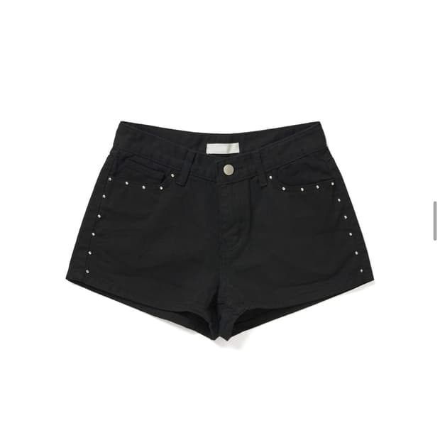 스터드 코튼 숏팬츠