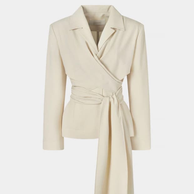 새상품)DRAGONBLUES 드래곤블루스 커버 랩 자켓 셔츠 M