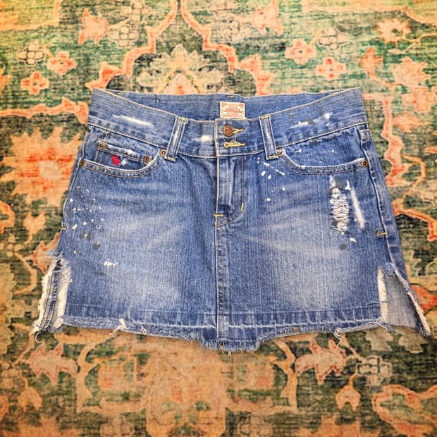 아베크롬비(Abercrombie & Fitch) 데님 미니스커트