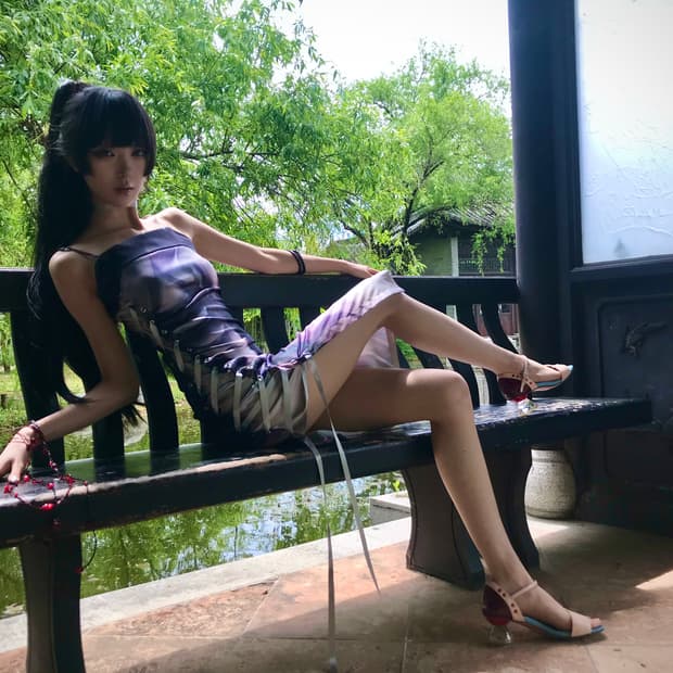[pre-order] XINLIE PRINTING CORSET DRESS