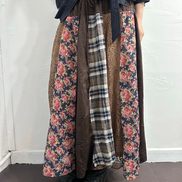 patch mori long skirt