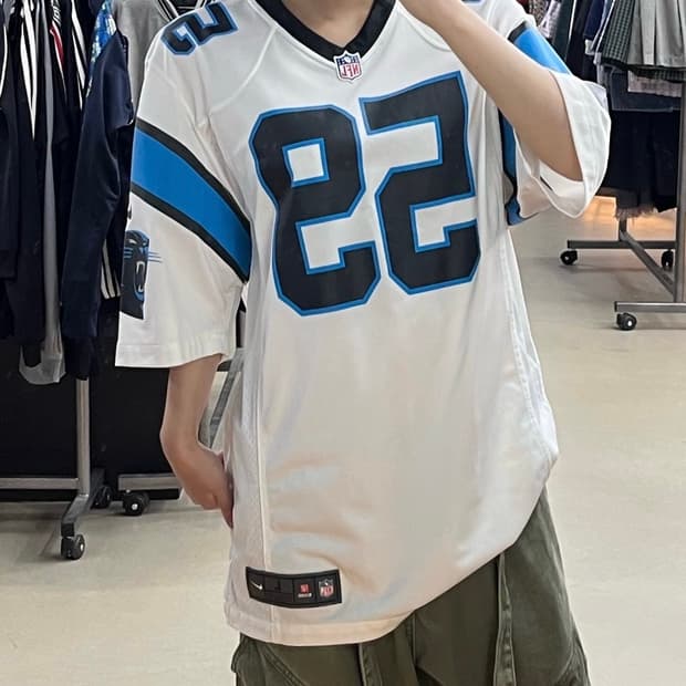 nike x nfl 쿠클리 캐놀라이나 팬서스 유니폼 