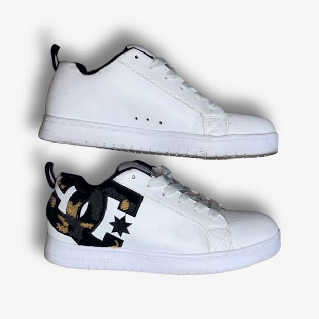 [270] DC Shoes Leopard Fur Logo Sneakers
