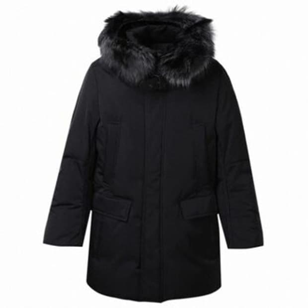 질스튜어트 뉴욕  너구리퍼 구스 다운 패딩 점퍼