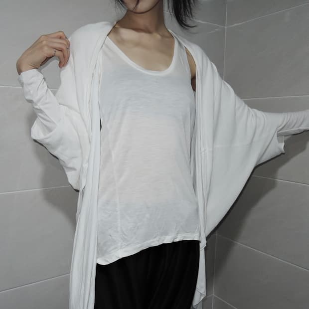 Open Draped Cardigan