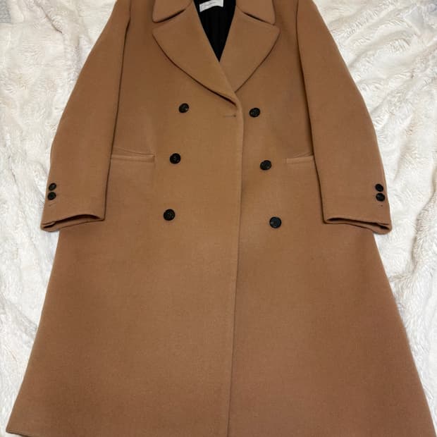 토니웩 더블 브레스티드 코트 카멜 / L