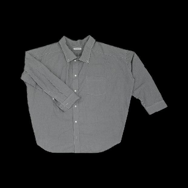 발렌시아가 622050 코쿤 스윙 셔츠 블랙 화이트
