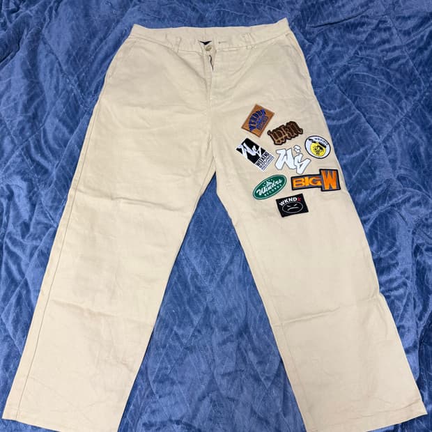 [위캔더스] PATCH 4P PANTS 베이지 치노팬츠 XL