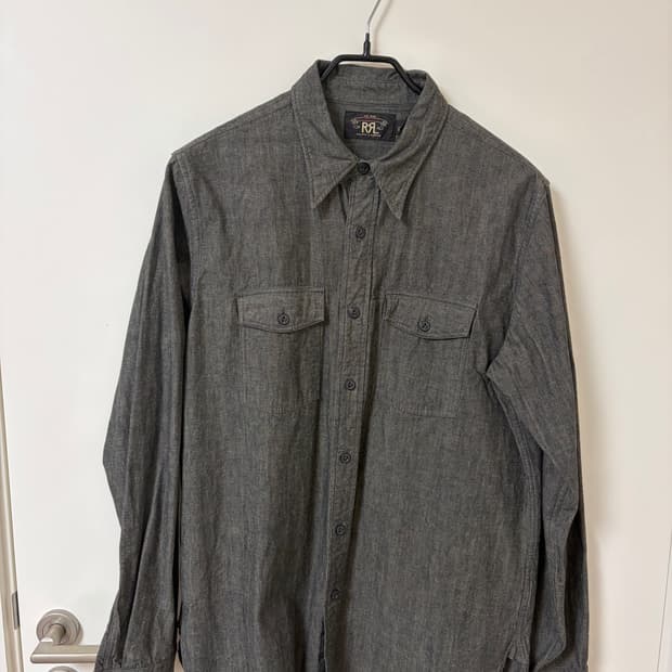 rrl 데님 유틸리티셔츠 