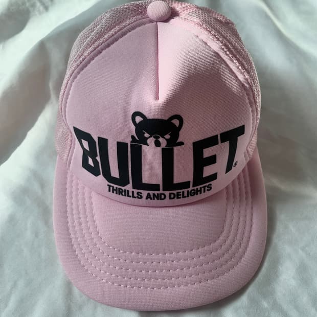 히스테릭 글래머 아카이브 퍽베어 딸기우유 베이비핑크 색 메쉬 캡 모자