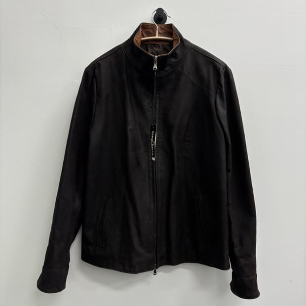 베라펠레 VERA PELLE 이탈리안 레더 하이넥 자켓