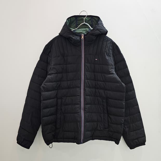 타미힐피거 퀼팅 경량패딩
