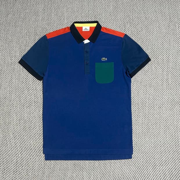 [L] Lacoste 라코스테 멀티컬러 반팔 코튼 카라티