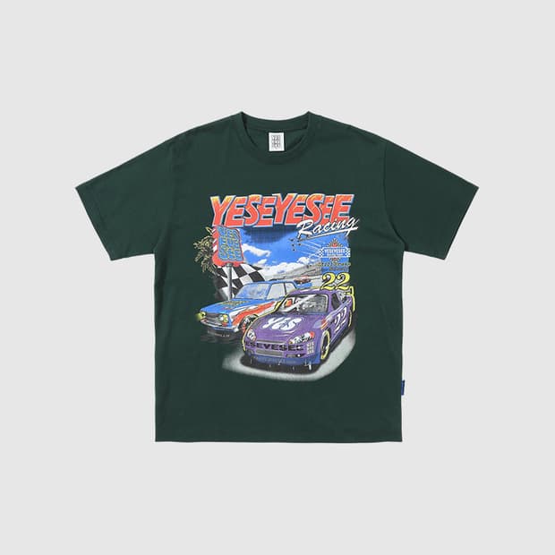 예스아이씨 레이싱 반팔 티셔츠
