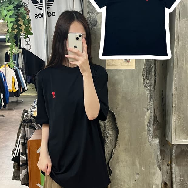 아미 반팔티 블랙 XL #csz840