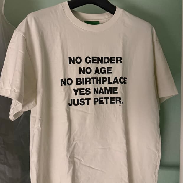 마이네임이즈피터 반팔 슬로건 티셔츠