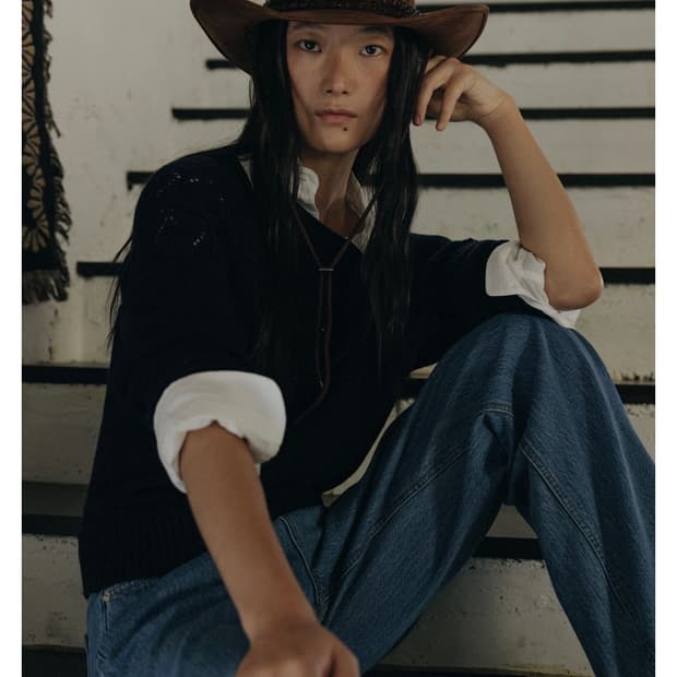 SOOTHE RAGLAN SCACY 3WAY KNIT_NAVY