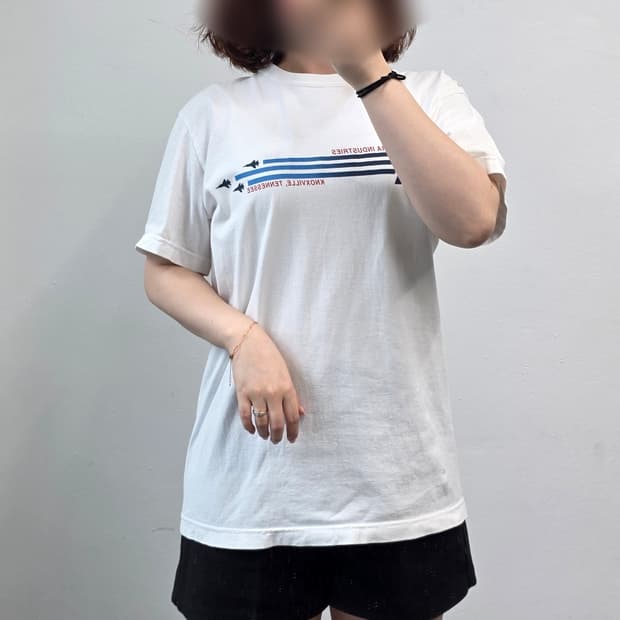 [프립]알파 인더스트리 반팔티 화이트