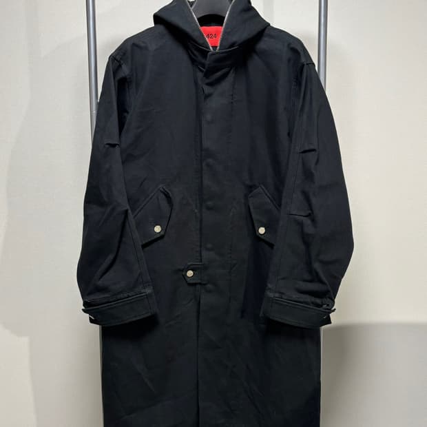 L) 424 집 후드 모즈 코트