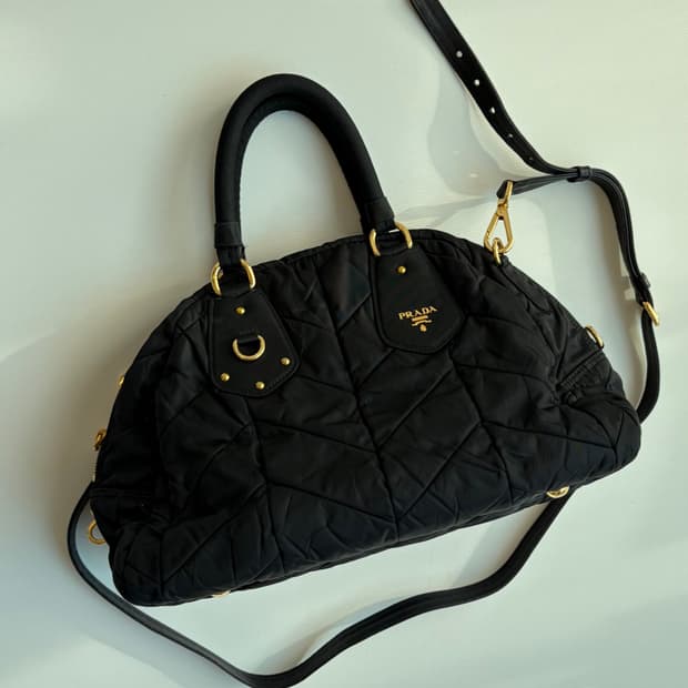 프라다 퀼팅 투웨이백