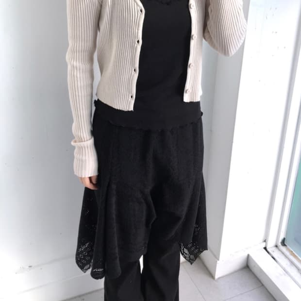 이즈이즈 틴 레이어드 치마 스커트 블랙 tin layered sk