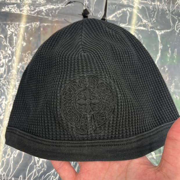 크롬하츠 와플 블랙 비니 