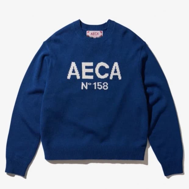 에이카화이트 니트 M