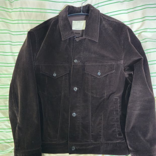 포터리 코듀로이 트러커 자켓 브라운 2사이즈