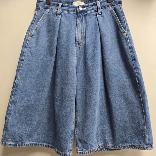 OOT 데님 벌룬 버뮤다 팬츠