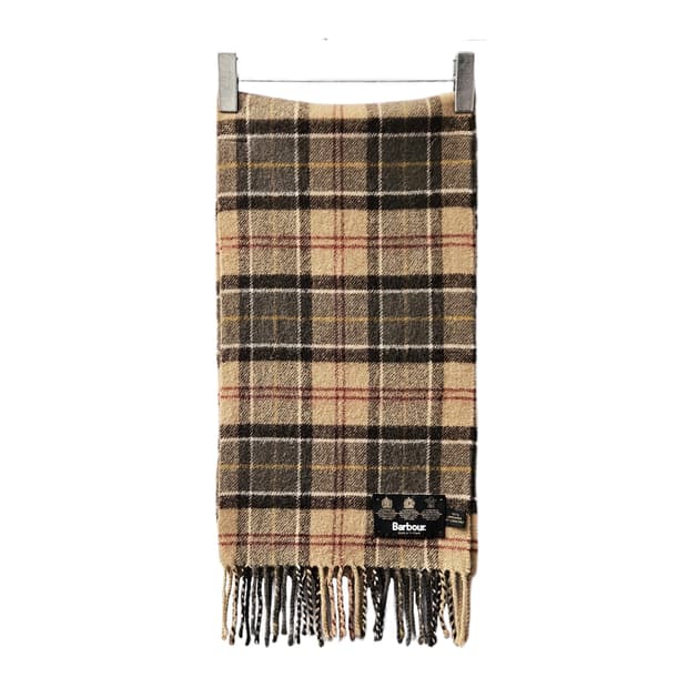 바버 램스울 타탄체크 머플러