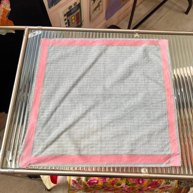 빈티지 베이직 그레이 손수건