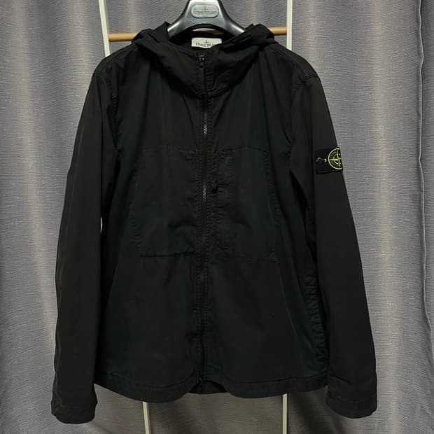 스톤 수피마코튼 후드자켓(블랙XL)