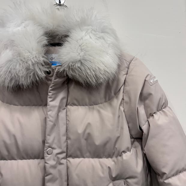 컬럼비아 키즈 옴니히트 구스다운 후드 롱패딩