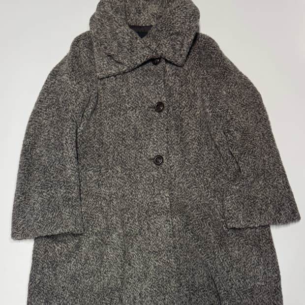 여성 한섬 마인 Mine 라마 울 코트