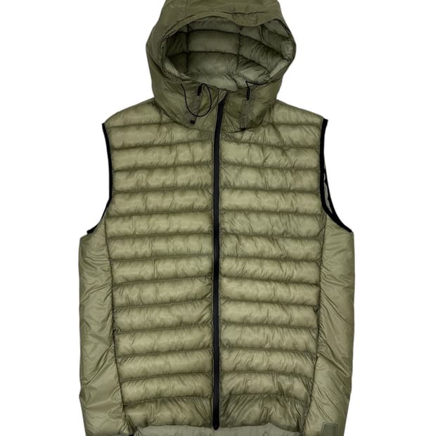 RAINS 후드 퀼팅 베스트