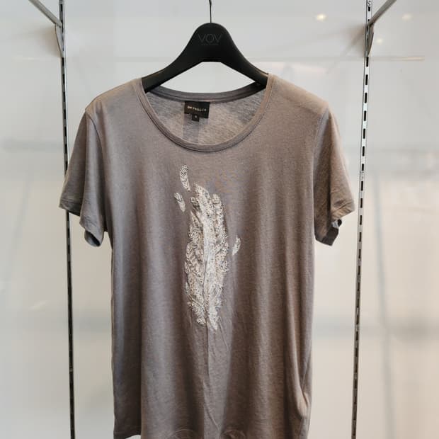 베르니스 깃털장식 면캐시미어85