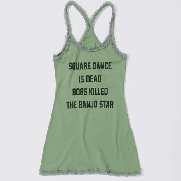 스컬프터 Acid Farm Mini Dress Acid Green