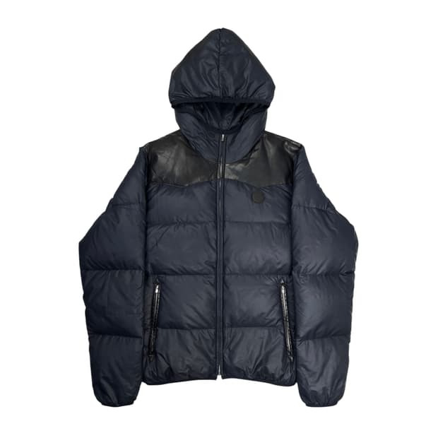 kangaroo leather light puffer jacket