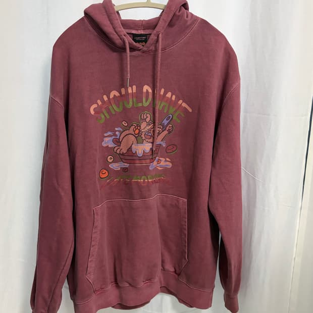 꼼파뇨 피그먼트 후드티