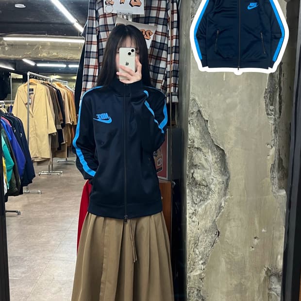 나이키 사이드 라인 투웨이 져지 네이비 M #csz3416