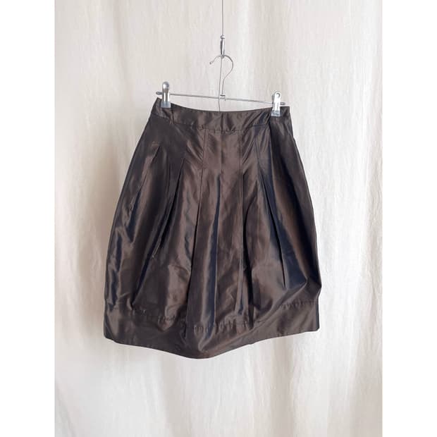 Glossy Balloon Skirt