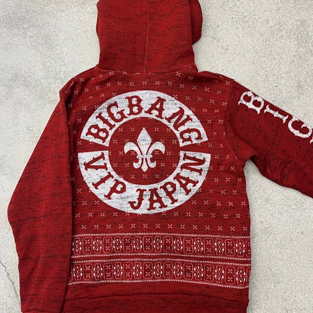 BIGBANG VIP JAPAN 후드 니트 집업