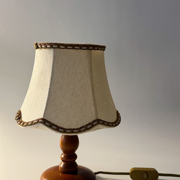 80‘s 독일 빈티지 테이블 페브릭 조명 레트로 앤틱 미드센츄리 스탠드